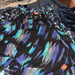 Kirna Zabete Multicolor Abstract Blouse